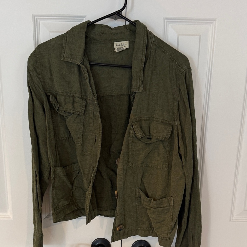 Nicole Miller Olive Green Jacket